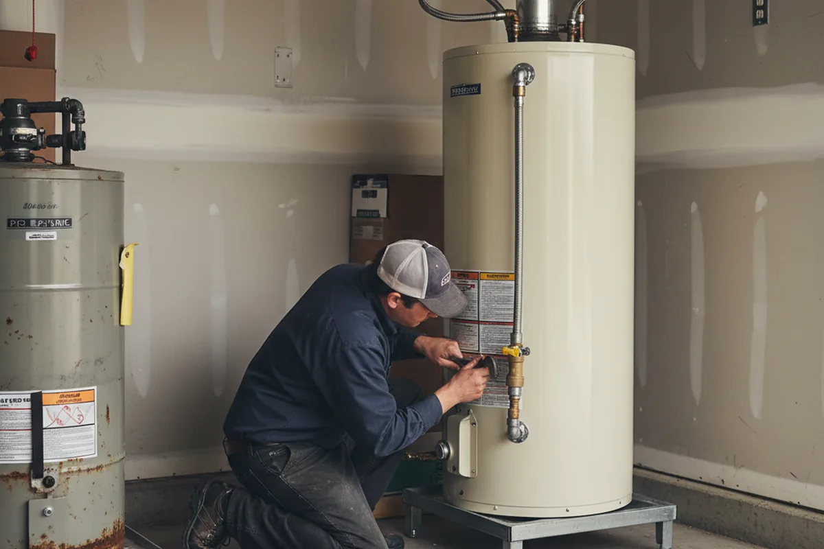 Water heater and shutoff valve replacement in Kimberling City