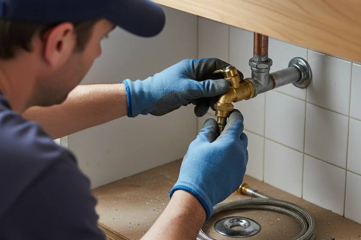 Shutoff valve and fitting work during Emergency Plumbing in Kimberling City